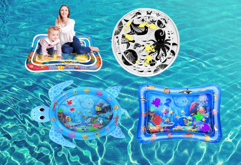 Baby Paddling Pool Water Mat Small Inflatable Home Garden Toddler Squishy Fun UK 