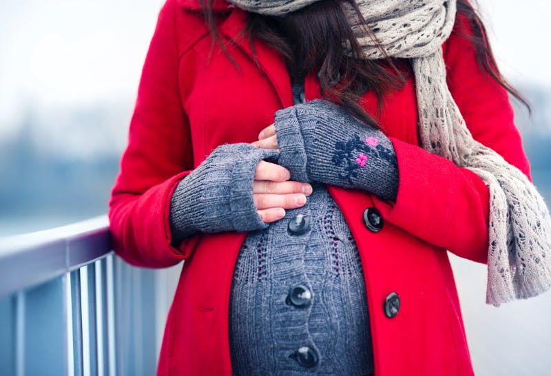 best winter maternity coat